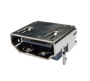 HDMI Through Hole w/Ribbing w/o Flange Low Profile Connectors