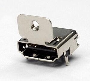 HDMI Through Hole w/Ribbing & Flange L/P Connectors
