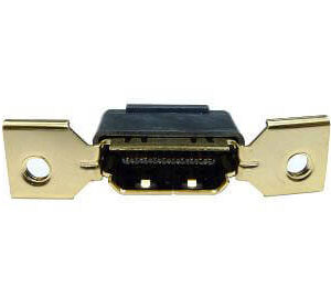 HDMI Receptacle w/wing w/o P.C.B. Connectors