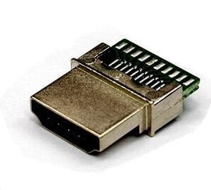 HDMI Male Type Die Casting Shell Connectors