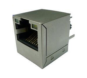 RJ45 Connector Vertical Type Tab Up w/Filter 100M