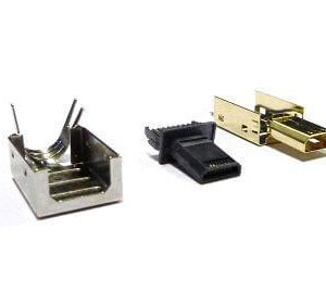 HDMI D Type Plug Solder Slim Type